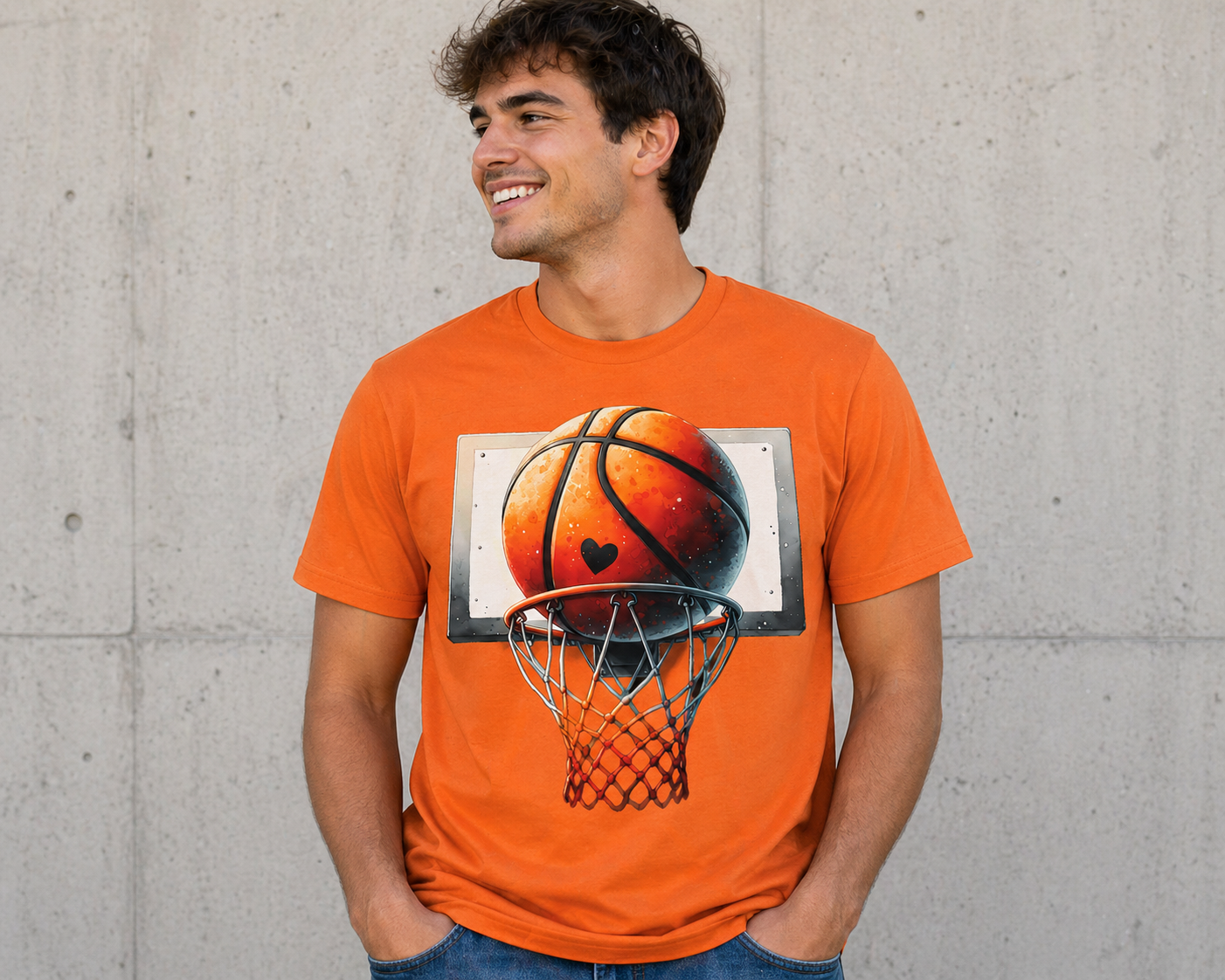 🏀 Basketball Love DTF Transfer – Premium Heat Transfer Design