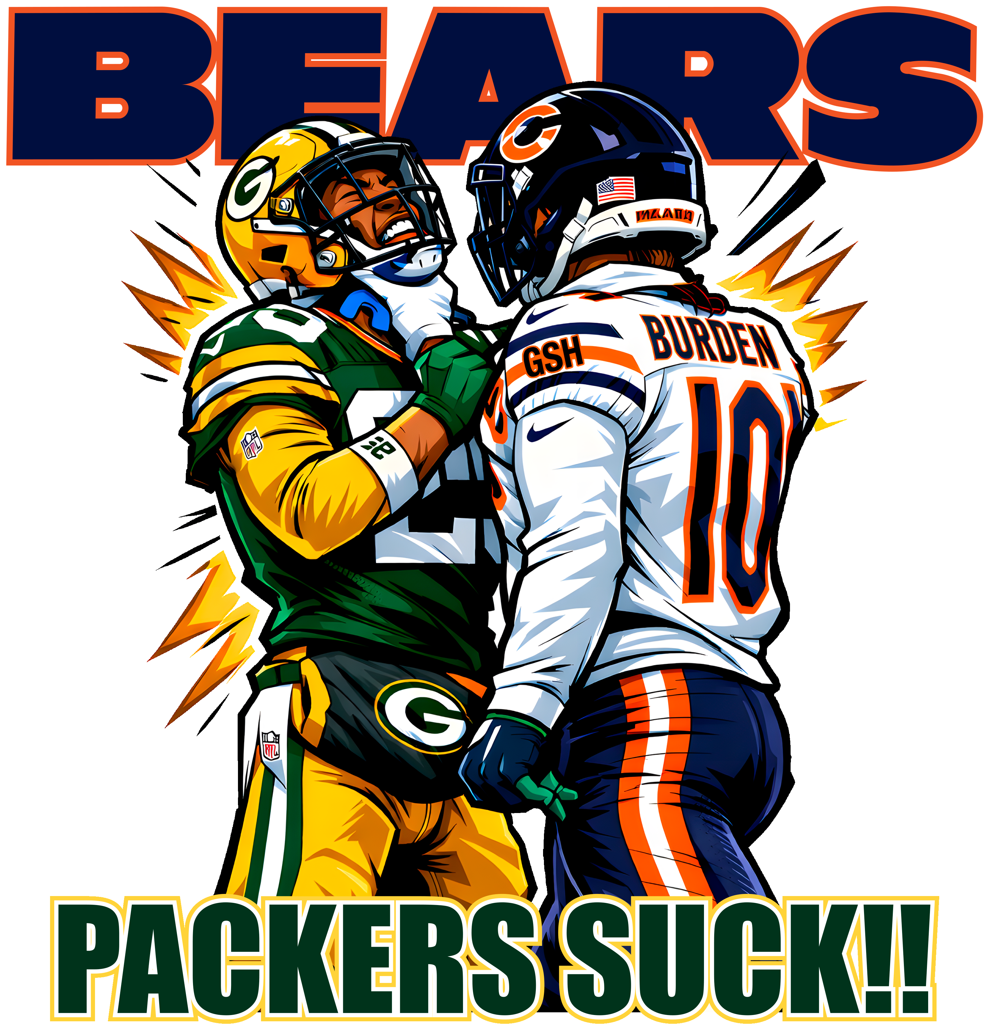 🐻 Bears Rivalry “Packers Suck!!” – DTF Transfer