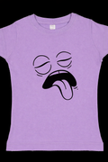 Blah Mood Cartoon Face – Eyes Closed Tongue Out DTF Transfer 😝