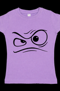 Side Eye Cartoon Face – Attitude Line Art DTF Transfer 😒