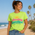 Chasing Sunshine – Faux Knit DTF Transfer