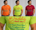 Daddy Definition – Yarn Style DTF Transfer 👨‍👧‍👦💙