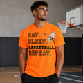 Eat Sleep Basketball Repeat – Vintage Style DTF Transfer
