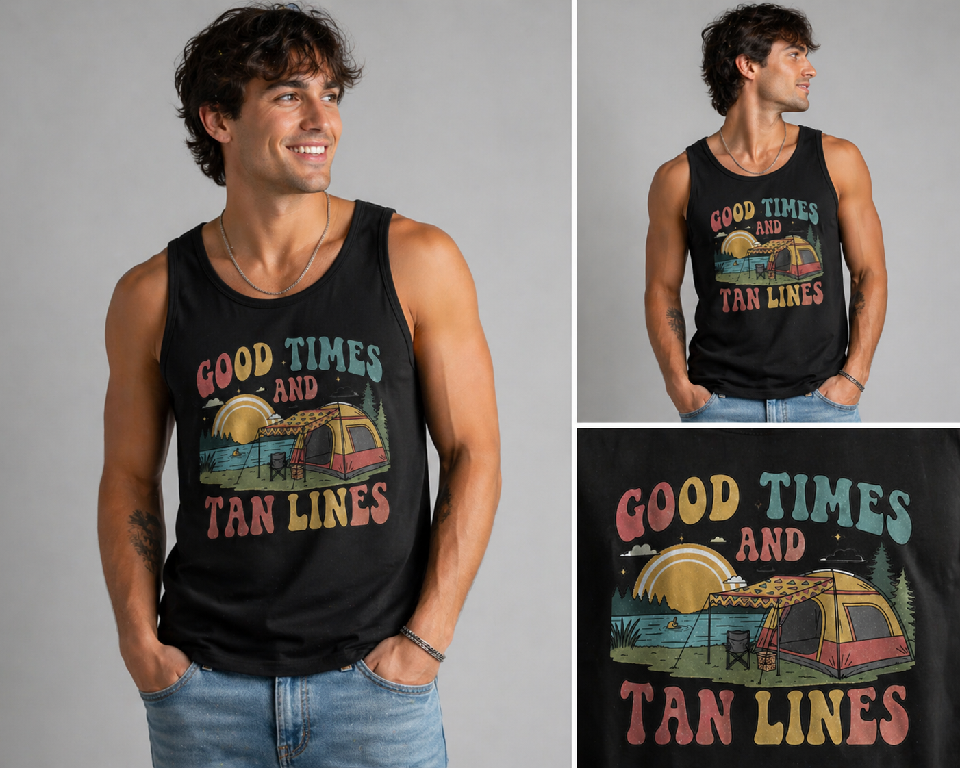 Good Times and Tan Lines – Summer Camping Vibes Design ☀️🏕️