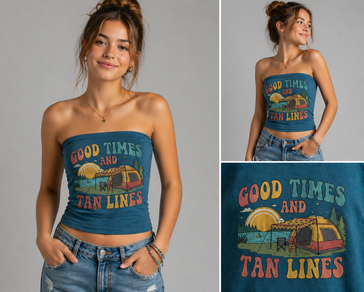 Good Times and Tan Lines – Summer Camping Vibes Design ☀️🏕️
