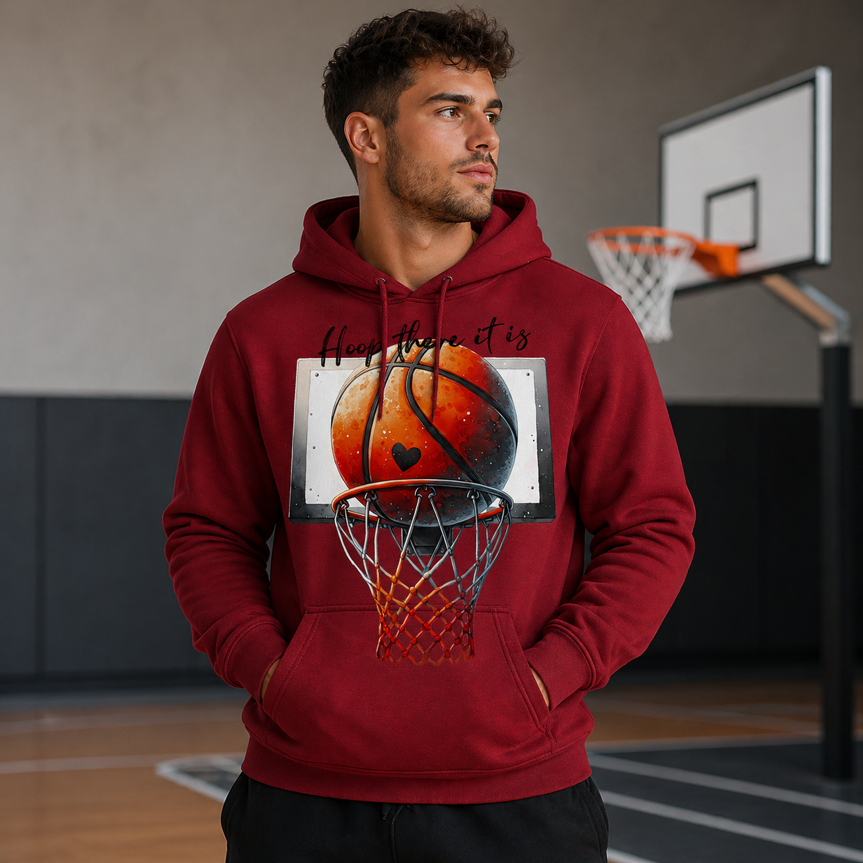 Hoop There It Is – Basketball DTF Transfer