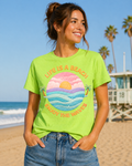 Life Is a Beach – Enjoy the Waves | Faux Knit DTF Transfer