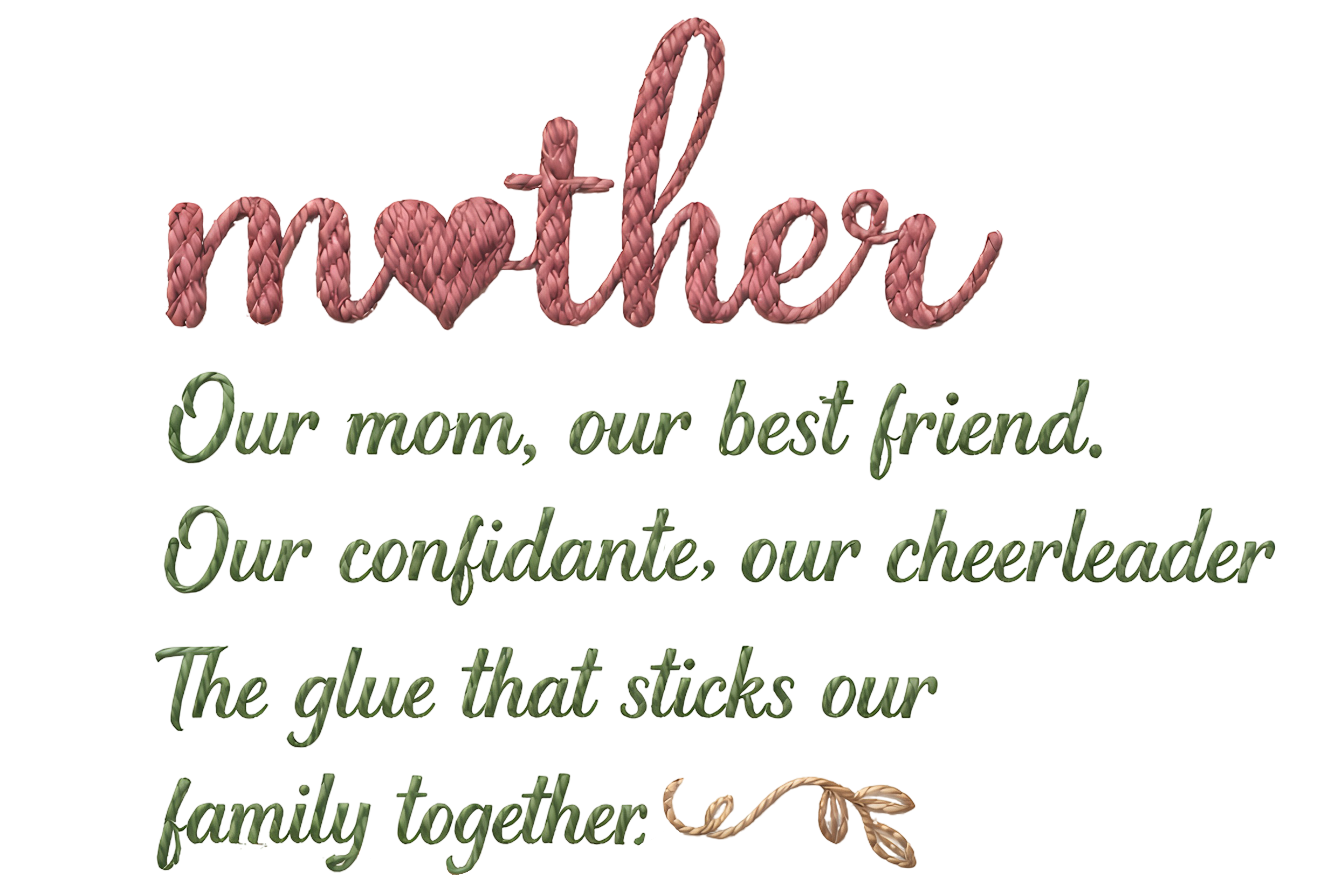 💖 Mother – The Glue That Holds Our Family Together | DTF Transfer