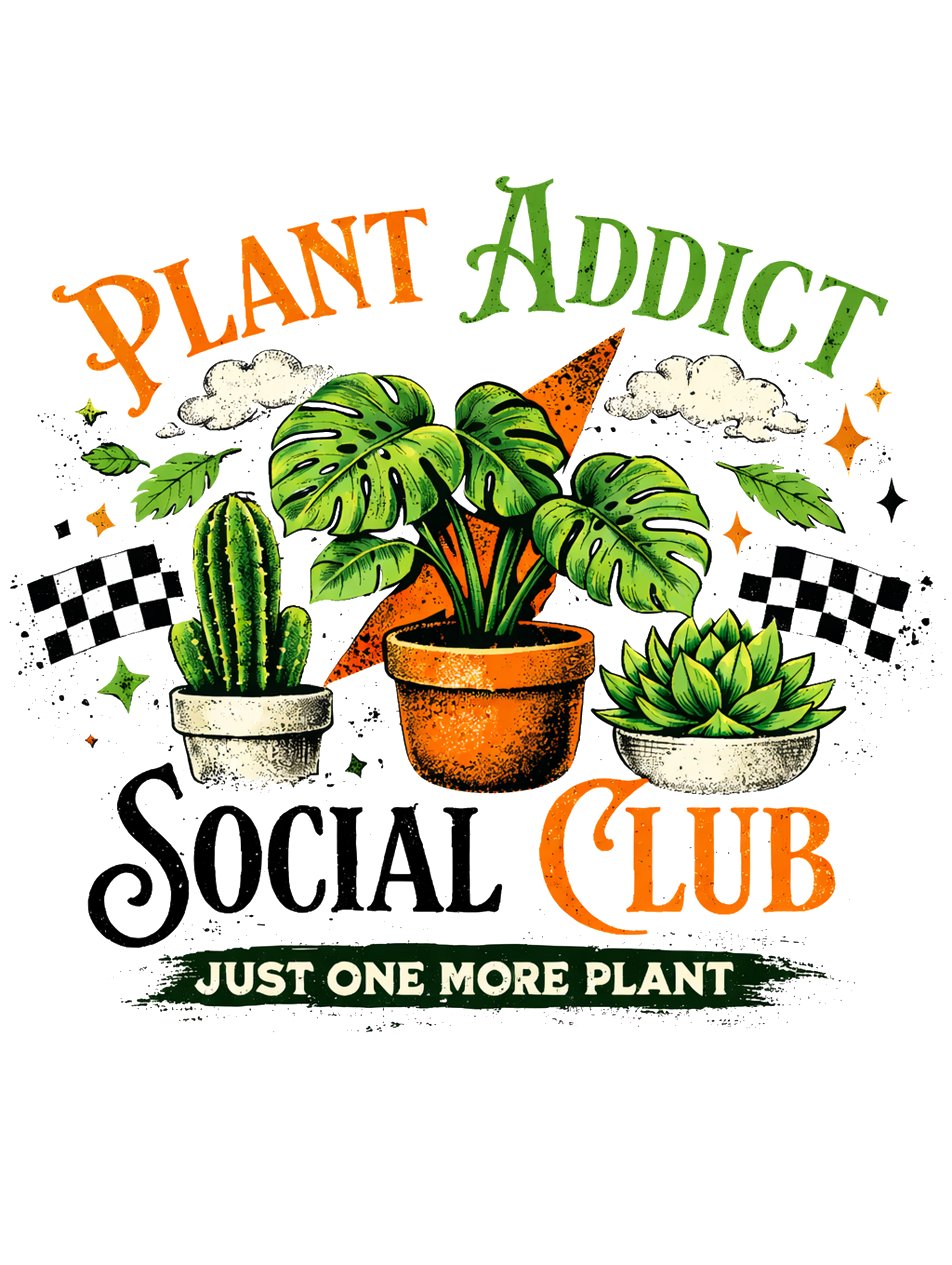 🌿 Plant Addict Social Club DTF Transfer 🌿