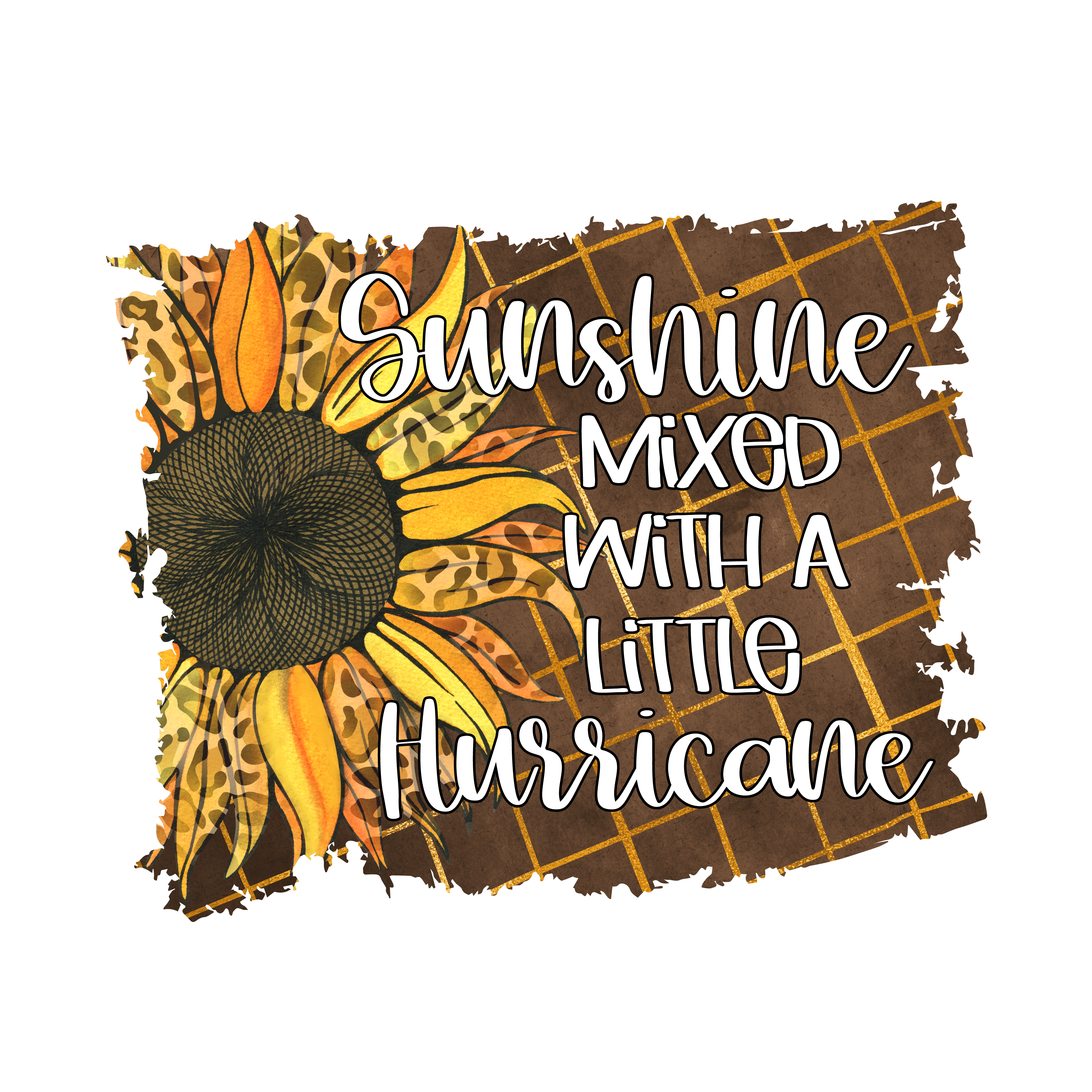 🌻 Sunshine Mixed With a Little Hurricane – DTF Transfer