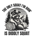 🦝🤠 “Diddly Squat” Raccoon – Funny Western DTF Transfer